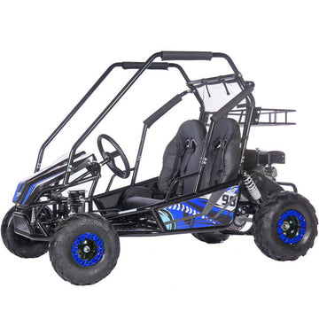 MotoTec Mud XL 212cc 2 Seat Go-Kart Full Suspension Blue