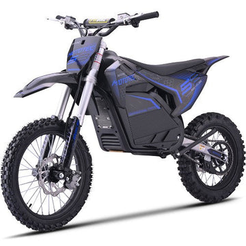 MotoTec Pro 72V/30Ah 5000W Off-Road Electric Dirt Bike Blue