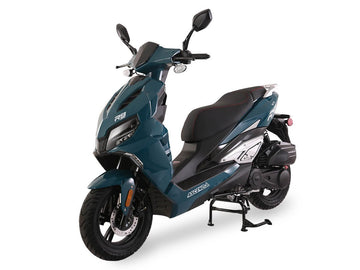 Ice Bear Ascend R9 (PMZ200-R9) 200 EFI Scooter, 200cc GY6 Engine, Digital speedometer, LED lights, USB Port, 12″ wheels, Electric start
