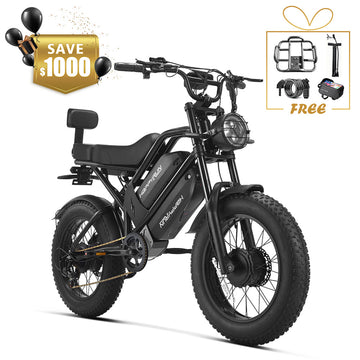 HappyRun G70 Pro Dual-Motor Dual-Battery Electric Cargo Bike