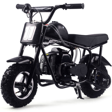 MotoTec Urchin 49cc 2-Stroke Kids Gas Mini Bike Black