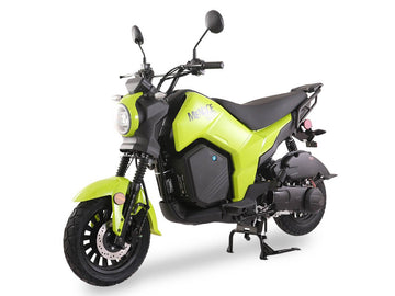 Ice Bear Menace 200 (PMZ200-Z1) EFI Motorcycle, 200cc GY6 Engine, Digital Speedometer, Yuanxing Tires, Single Rear Absorber, LED lights, 12″/10″ wheels, Electric start
