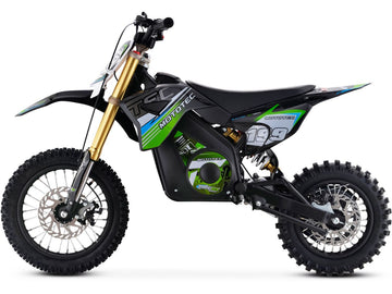 MotoTec Pro 36V/10Ah 1200W Lithium Electric Dirt Bike Green