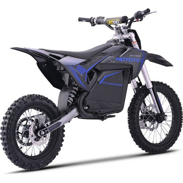 MotoTec Pro 72V/30Ah 5000W Off-Road Electric Dirt Bike Blue