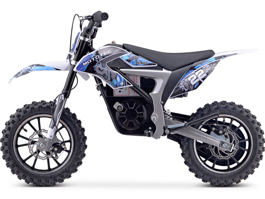 MotoTec Demon 36V/8Ah 790W Lithium Electric Dirt Bike Blue