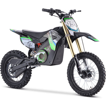 MotoTec Pro 36V/10Ah 1200W Lithium Electric Dirt Bike Green