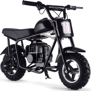 MotoTec Urchin 49cc 2-Stroke Kids Gas Mini Bike Black