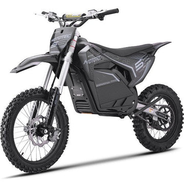 MotoTec Pro 72V/30Ah 5000W Off-Road Electric Dirt Bike Gray