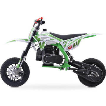 MotoTec Big Alien 50cc 2-Stroke Kids Gas Dirt Bike Green