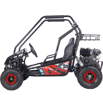 MotoTec Mud XL 212cc 2 Seat Go-Kart Full Suspension Red