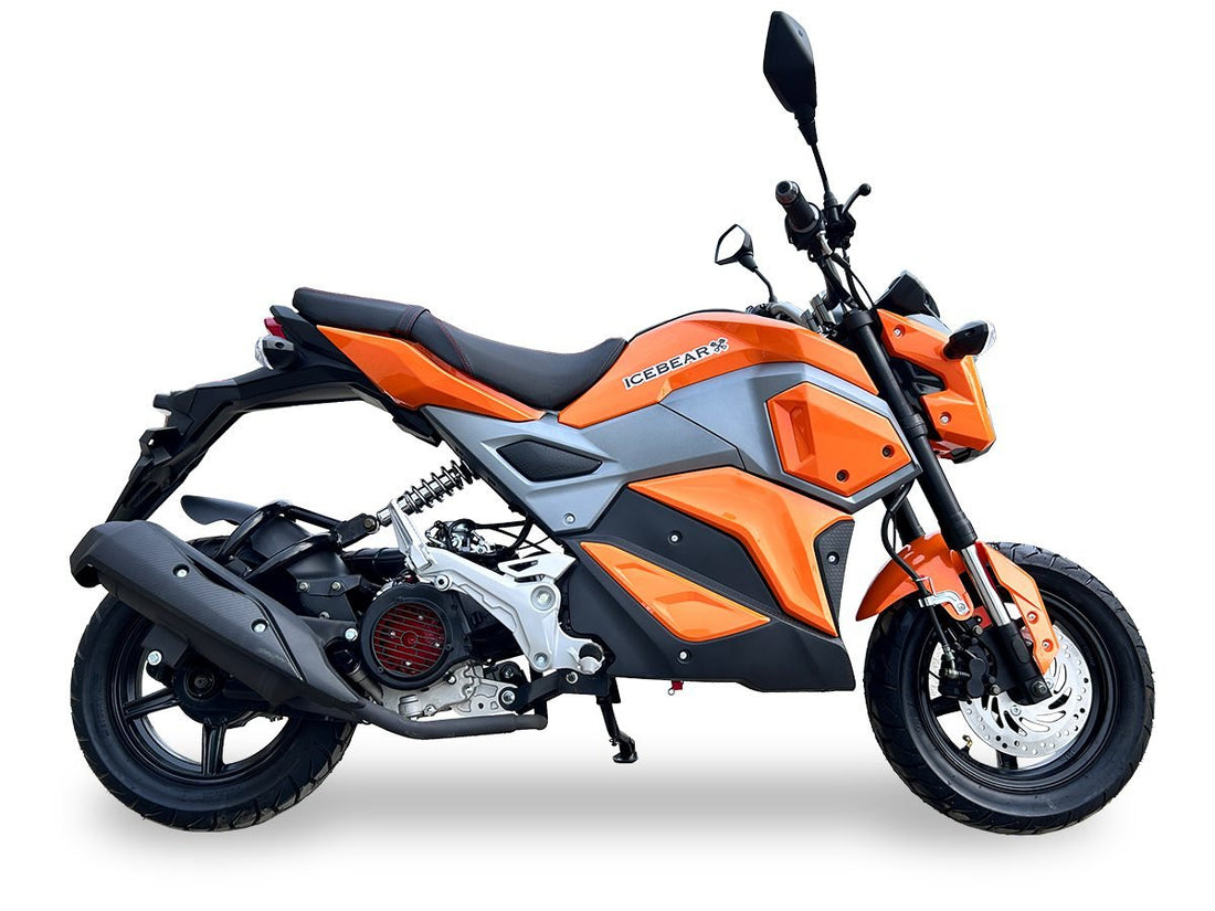 Icebear MINI MAX (PMZ150-M1) 150cc Motorcycle, Fully Automatic, 12” Aluminum Wheels, Digital Speedometer, CARB Approved