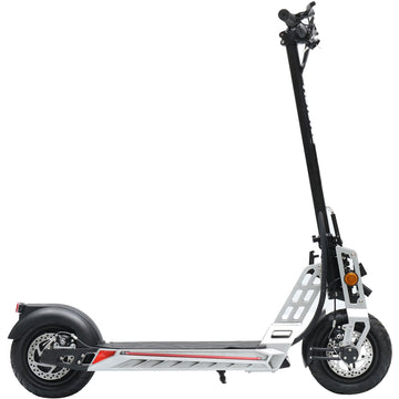 MotoTec Free Ride 48V/13Ah 600W Electric Scooter Silver