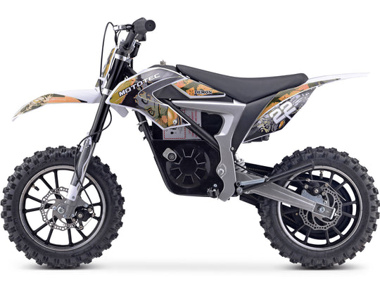 MotoTec Demon 36V/8Ah 790W Lithium Electric Dirt Bike Orange