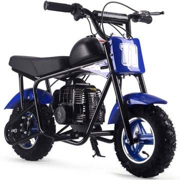 MotoTec Urchin 49cc 2-Stroke Kids Gas Mini Bike Blue