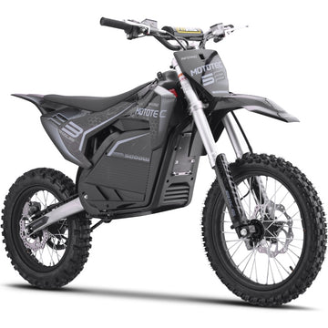 MotoTec Pro 72V/30Ah 5000W Off-Road Electric Dirt Bike Gray