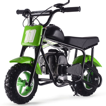 MotoTec Urchin 49cc 2-Stroke Kids Gas Mini Bike Green