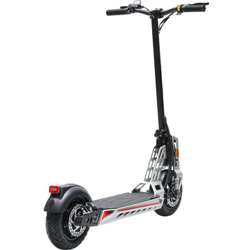 MotoTec Free Ride 48V/13Ah 600W Electric Scooter Silver