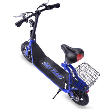 MotoTec Metro 36V/12Ah 500W Electric Scooter Blue
