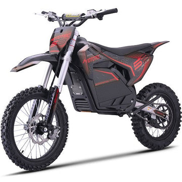 MotoTec Pro 72V/30Ah 5000W Off-Road Electric Dirt Bike Red