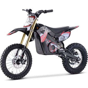 MotoTec Pro 48V/13Ah 1800W Off-Road Electric Dirt Bike Red