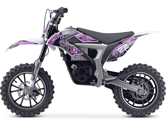 MotoTec Demon 36V/8Ah 790W Lithium Electric Dirt Bike Purple