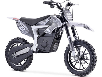 MotoTec Demon 36V/8Ah 790W Lithium Electric Dirt Bike White