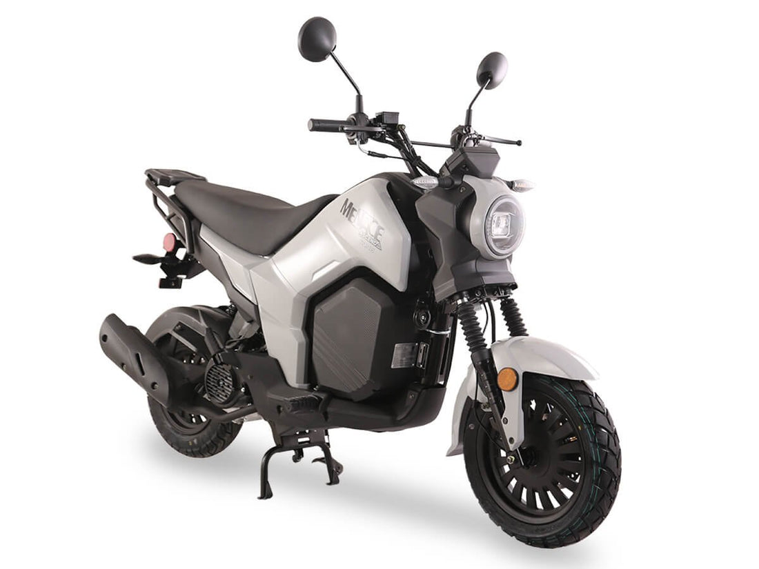 Ice Bear Menace 200 (PMZ200-Z1) EFI Motorcycle, 200cc GY6 Engine, Digital Speedometer, Yuanxing Tires, Single Rear Absorber, LED lights, 12″/10″ wheels, Electric start