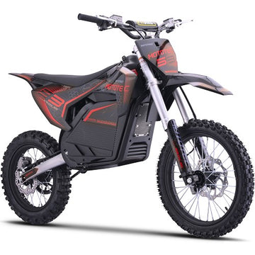 MotoTec Pro 72V/30Ah 5000W Off-Road Electric Dirt Bike Red