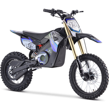 MotoTec Pro 48V/13Ah 1800W Off-Road Electric Dirt Bike Blue