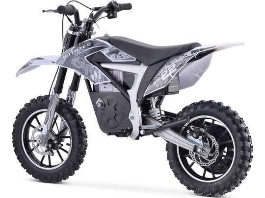 MotoTec Demon 36V/8Ah 790W Lithium Electric Dirt Bike White