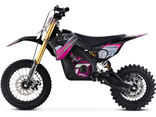 MotoTec Pro 36V/10Ah 1200W Lithium Electric Dirt Bike Pink