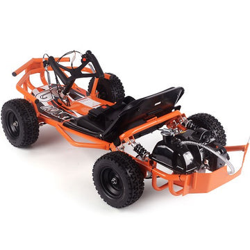 MotoTec Sandman Gas Powered 49cc Kids Go Kart Orange