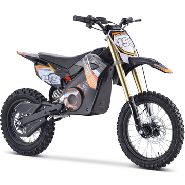 MotoTec Pro 48V/13Ah 1800W Off-Road Electric Dirt Bike Orange